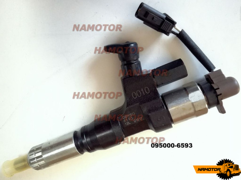 Форсунка электронная в сборе DENSO J08E 23670-E0010 095000-6593 095000-6590